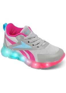 Reebok Toddler Girls Zig N Flash Light-Up Casual Sneakers from Finish Line - Gray, Pink, Blue