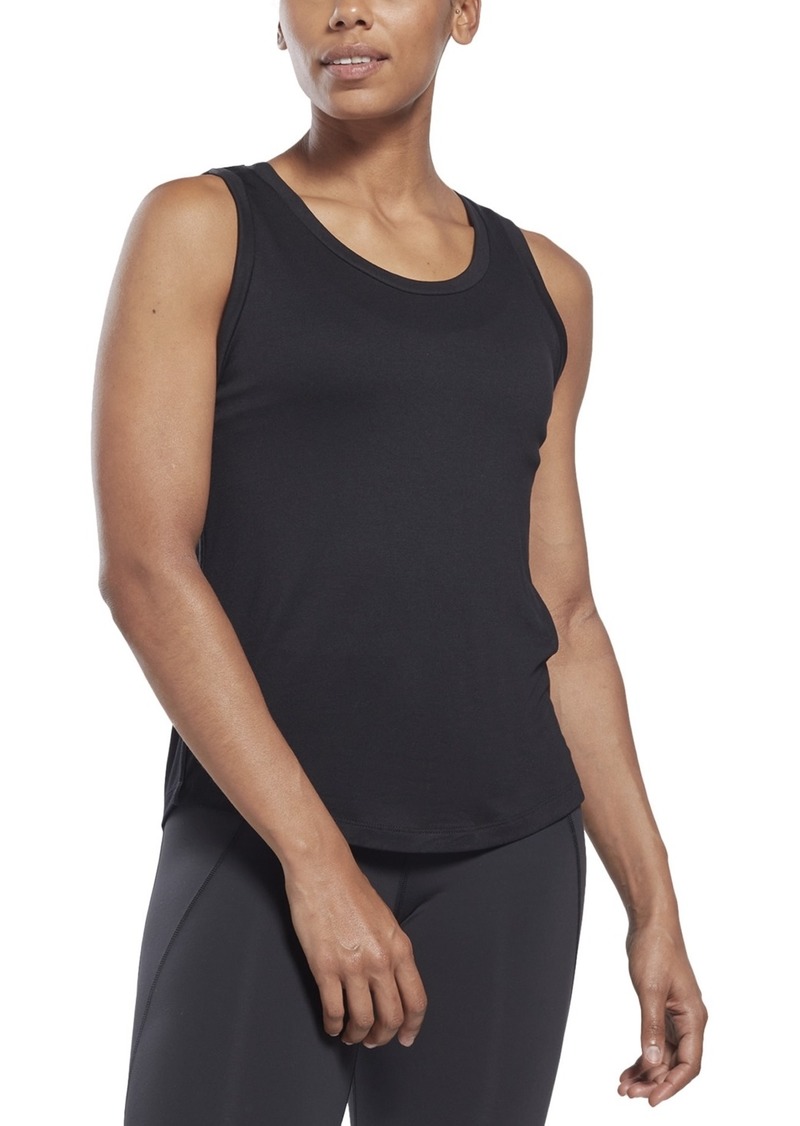 Reebok Women's Activchill+ DreamBlend Tank Top, A Macy's Exclusive - Black