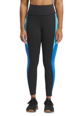 Reebok Women's Active Lux High-Rise Colorblocked Tights - Black/kinetic Blue