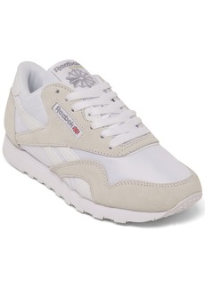 Reebok Women's Classic Nylon Casual Sneakers from Finish Line - White