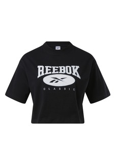 Reebok Women's Classics Big Logo Cropped T-Shirt  XS