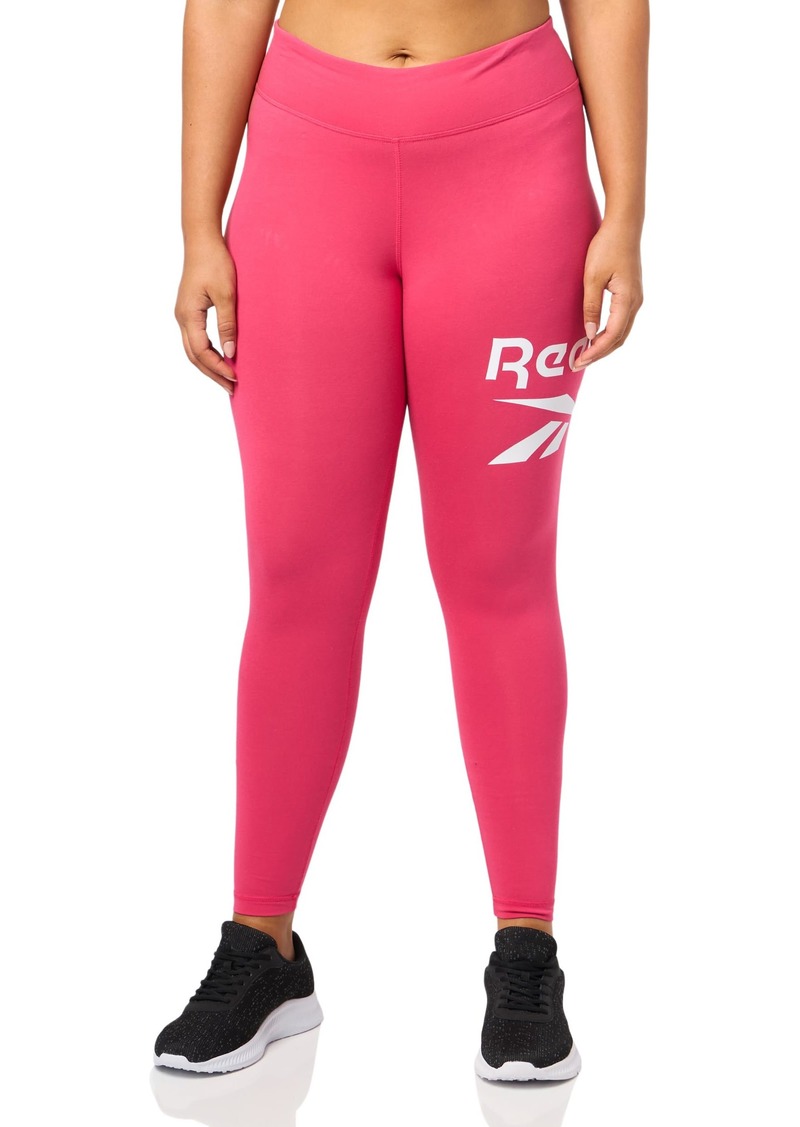 Reebok Women's Identity Big Logo Cotton Legging (Plus Size)