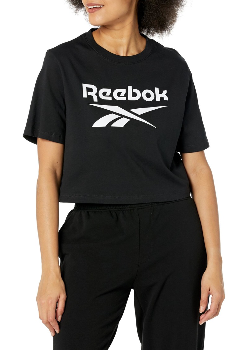 Reebok Women's Identity Big Logo Crop Tee