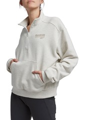 Reebok Women's Identity Brand Proud Quarter Zip Sweatshirt - Sport Green