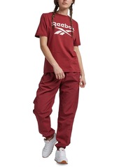 Reebok Women's Identity Cotton Big Logo T-Shirt - Rich Maroon