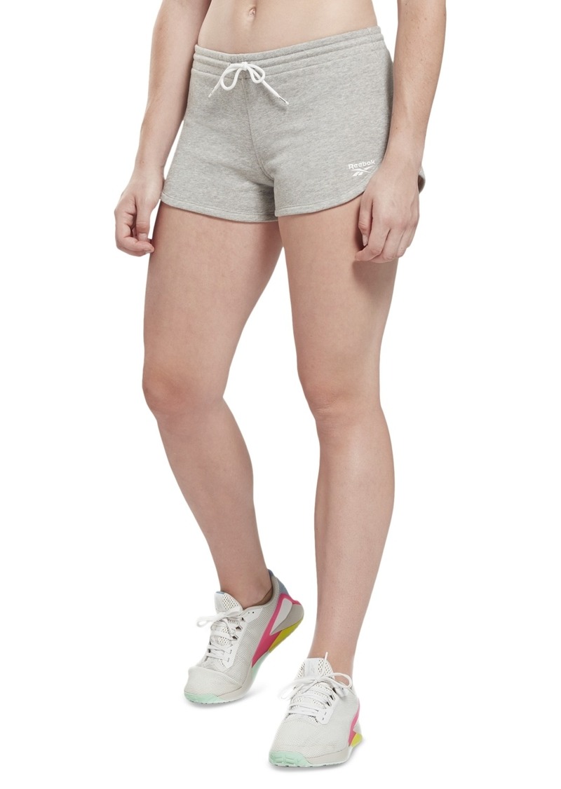 Reebok Women's Identity French Terry Shorts - Medium Grey Heather