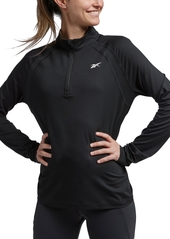 Reebok Women's Identity Performance Quarter Zip Top - Black