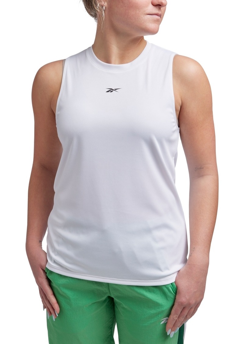 Reebok Women's Identity Performance Sleeveless Tank Top - White