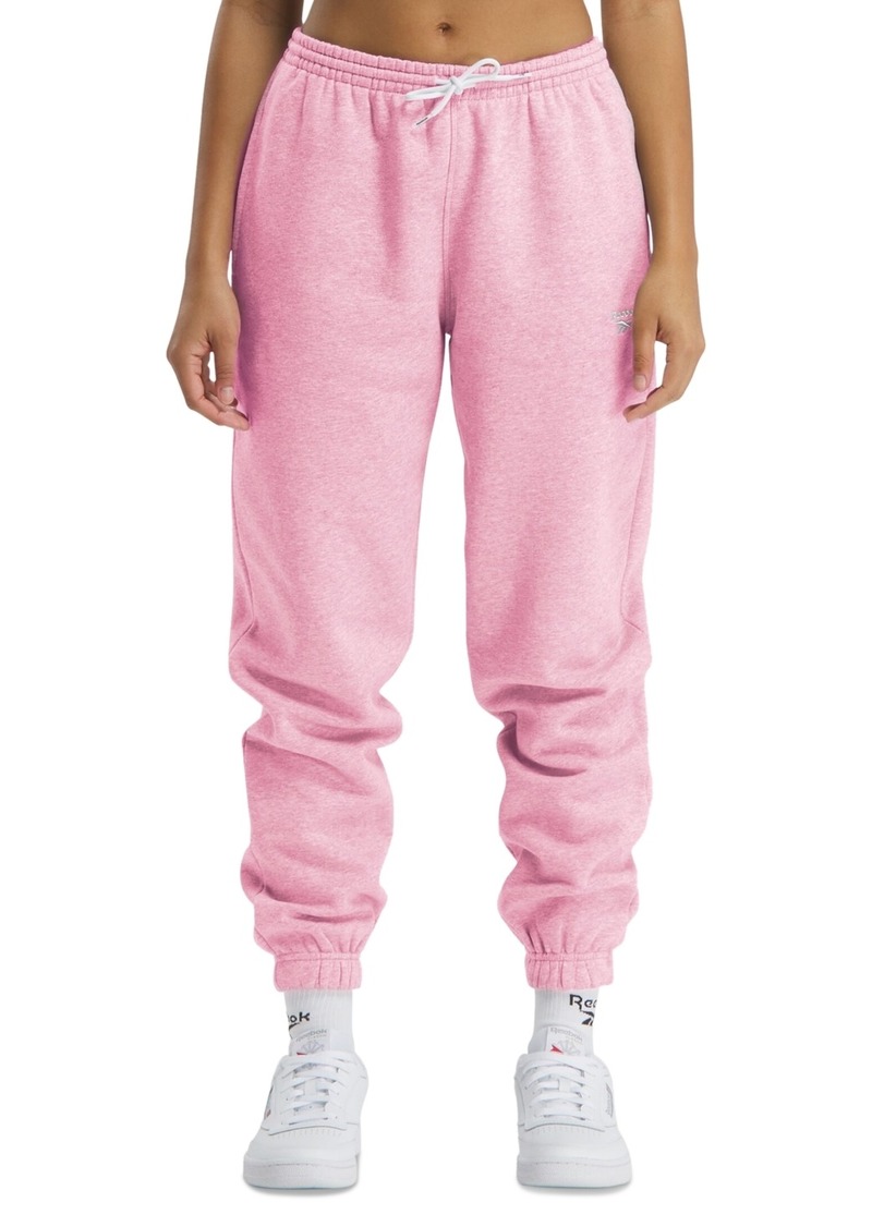 Reebok Women's Identity Small Logo Fleece Joggers - Astro Rose