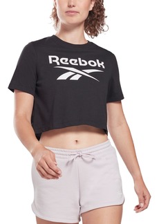 Reebok Women's Logo Cropped T-Shirt