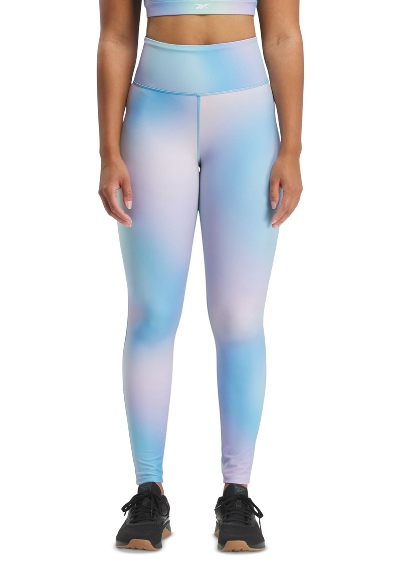 Reebok Women's Lux Bold Ombre High-Waist Leggings - Bold Cyan