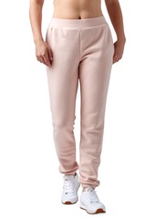 Reebok Women's Lux Fleece Mid-Rise Pull-On Jogger Sweatpants - Possibly Pink