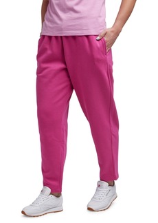 Reebok Women's Lux Fleece Mid-Rise Pull-On Jogger Sweatpants - Semi Proud Pink