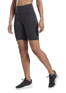 Reebok Women's Lux High-Rise Pull-On Bike Shorts, A Macy's Exclusive - Black