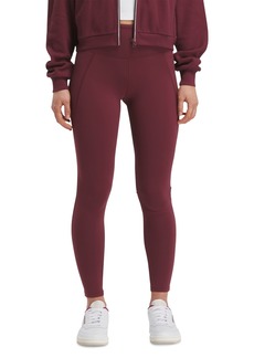 Reebok Women's Lux High-Waisted Pull-On Leggings, A Macy's Exclusive - Classic Maroon F
