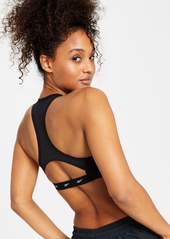 Reebok Women's Lux Vector Medium Impact Sports Bra, A Macy's Exclusive - Black