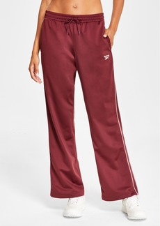 Reebok Women's Pull-On Drawstring Tricot Pants, A Macy's Exclusive - Classic Maroon F