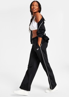 Reebok Women's Pull-On Drawstring Tricot Pants, A Macy's Exclusive - Black
