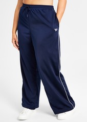 Reebok Women's Pull-On Drawstring Tricot Pants, A Macy's Exclusive - Black