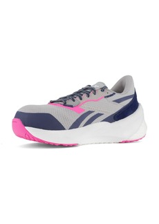 Reebok Women's RB516 Floatride Energy Daily Work Athletic Composite Toe Shoe Navy Construction Grey and Pink