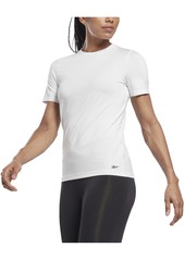 Reebok Women's Speedwick Slim Fit Crew Neck T-Shirt - Black