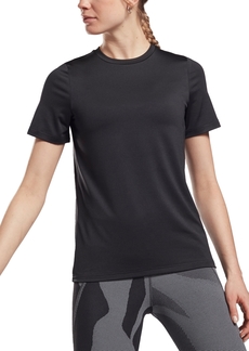 Reebok Women's Speedwick Slim Fit Crew Neck T-Shirt - Black