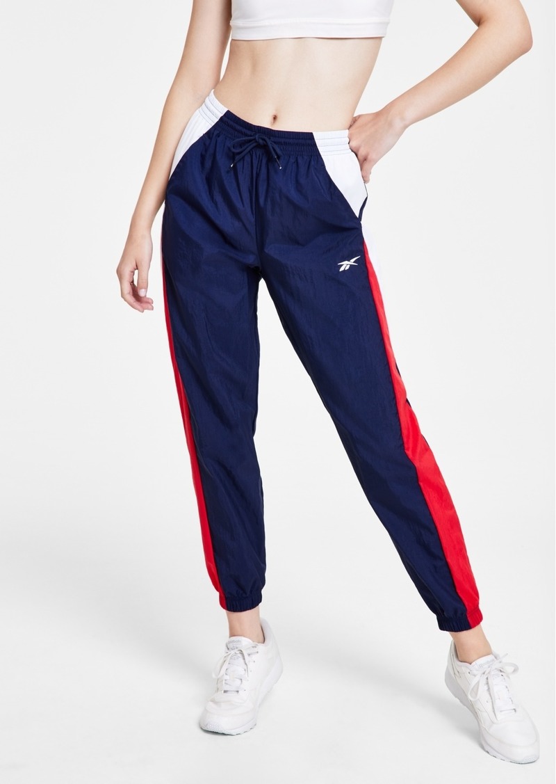 Reebok Women's Vector Woven Track Pants - Vector Navy