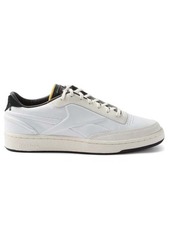 Reebok X Victoria Beckham - Club C Leather And Suede Trainers - Womens - White Black
