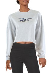 Reebok Womens Cropped Workout Sweatshirt