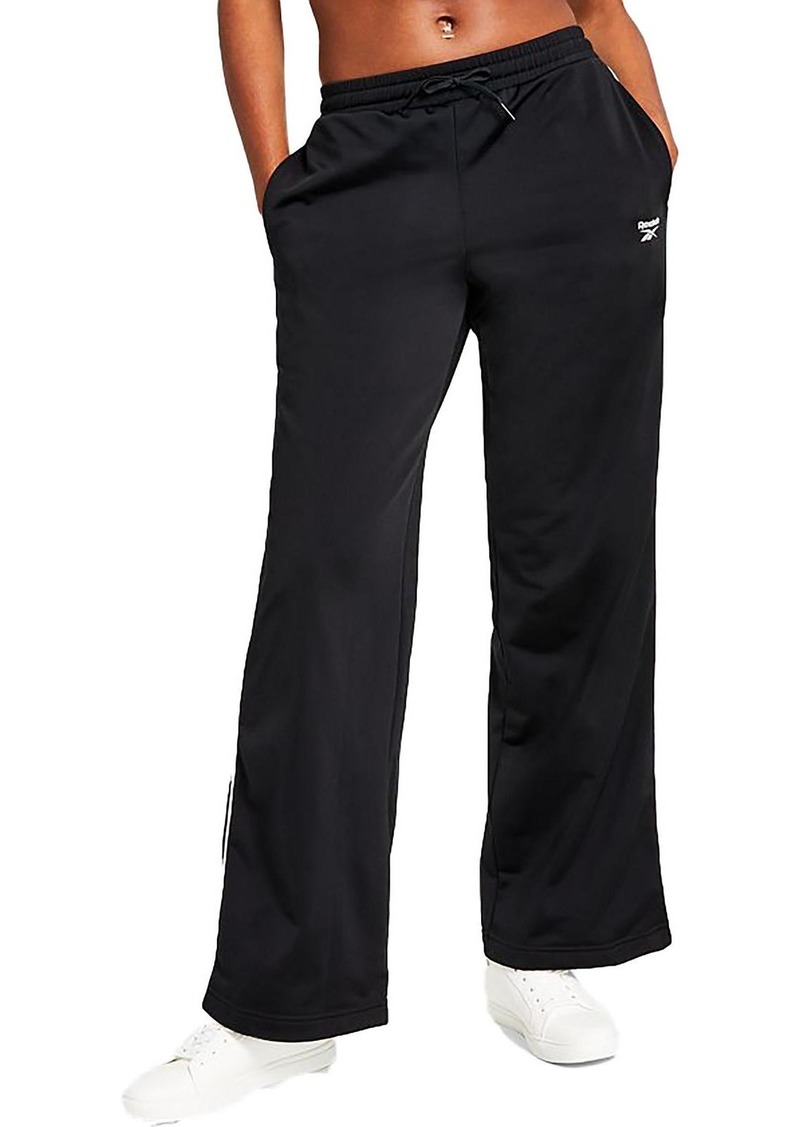 Reebok Womens Logo Fitness Track Pants