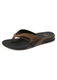 Reef Fanning Low Flip Flop in Black And Tan at Nordstrom