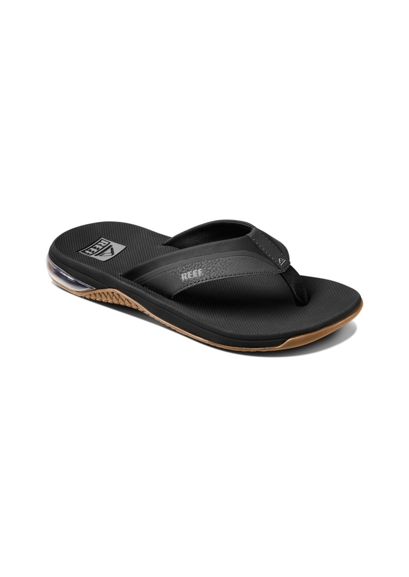 Reef Men's Anchor Comfort Fit Sandals - Black, Silver