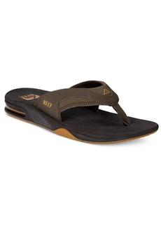 Reef Men's Fanning Thong Sandals with Bottle Opener - Brown