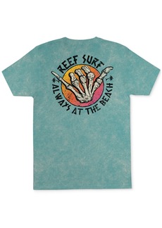 Reef Men's Grim Relaxed-Fit Short Sleeve Graphic T-Shirt - Turquoise Stone