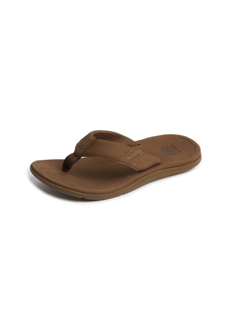 Reef Men's Leather Santa Ana Flip-Flop