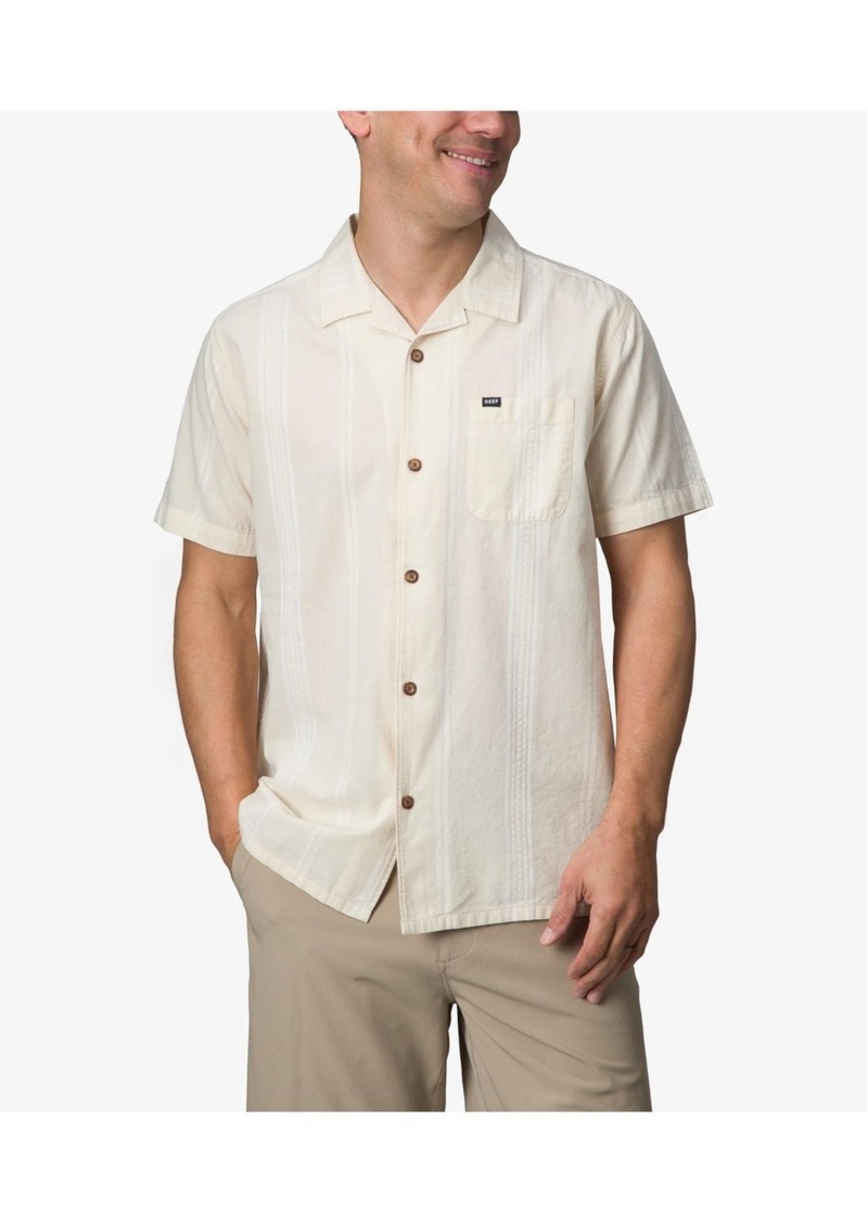 Reef Men's Lemmy Short Sleeve Woven Shirt - Almond Milk