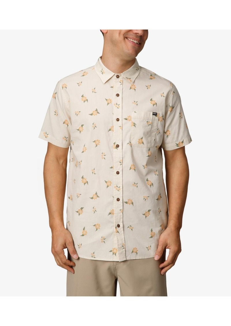 Reef Men's Montana Short Sleeve Woven Shirt - Almond Milk