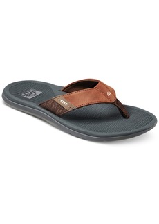 Reef Men's Santa Ana Padded & Waterproof Flip-Flop Sandal - Grey/tan