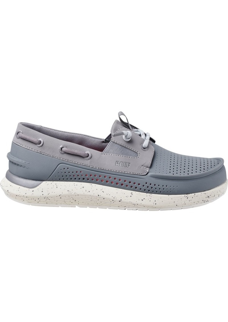 Reef Men's SWELLsole Skipper Boat Shoes, Size 9, Gray | Father's Day Gift Idea