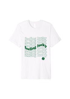 Reef St. Patrick's Day Feeling Lucky Shamrock Clover Trendy Premium T-Shirt