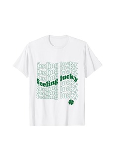 Reef St. Patrick's Day Feeling Lucky Shamrock Clover Trendy T-Shirt