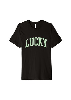 Reef St. Patrick's Day Lucky Trendy College Font Premium T-Shirt
