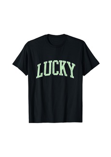 Reef St. Patrick's Day Lucky Trendy College Font T-Shirt