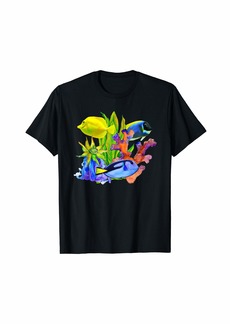 Yellow Tangs Reef Saltwater Marine Aquarium Fish Tank Gift T-Shirt
