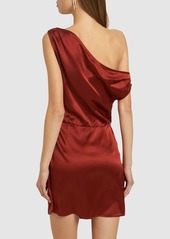 Reformation Alanis Silk Satin Mini Dress