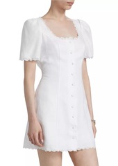 Reformation Anabella Linen Minidress