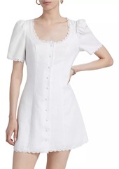 Reformation Anabella Linen Minidress