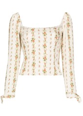 Reformation Ariana floral print blouse