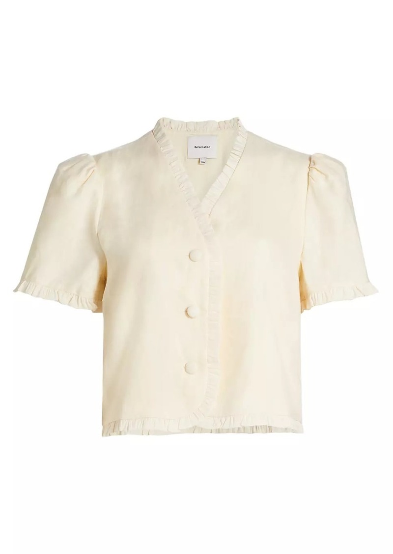 Reformation Bess Linen Top