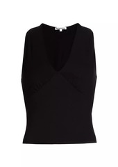 Reformation Bowie Knit V-Neck Top